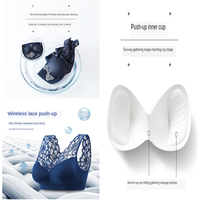 (35-100kg)Big Size Sexy koronki bezpłatny drut bielizna biustonosz Push-Up dla kobiet z Pad Kpop moda przytulne klatki piersiowej Wrap Undies hurtownie 5